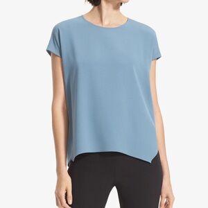 MM Lafleur The Didion Blue Top